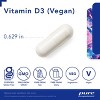Pure Encapsulations Vitamin D3 Vegan - Support for Musculoskeletal, Cardiovascular, Neurocognitive, Cellular, and Immune Health* - 120 Capsules - 3 of 4