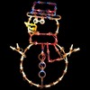 Northlight Lighted Snowman Window Silhouette Christmas Decoration - 18" - Multi Lights - 2 of 4