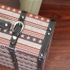 Northlight Set of 2 Vintage-Style Red, White and Blue Beautiful Star Decorative Wooden Luggage Trunks 17.5" - image 2 of 3