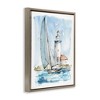 Stupell Industries Nautical Sailboat & Lighthouse Floating Frame Canvas Art - 2 of 4