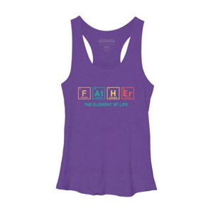 Women's Design By Humans Dad Handsome, Charming, See Also ATM By Racerback Tank Top - 1 of 2