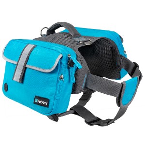 PetAmi Dog Backpack Saddle Bag, Vest Pack for Dogs to Wear, Harness Reflective Safety Side Pockets Leash Hook Camping Hiking Travel - 1 of 4