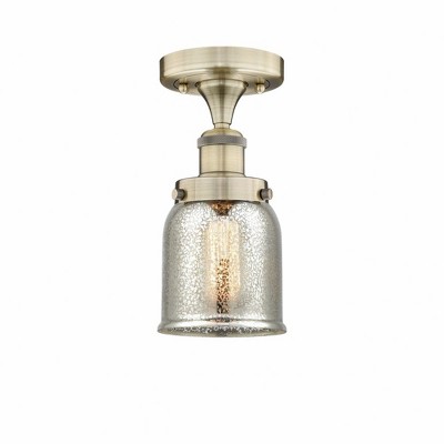 Bell - 1 Light Semi-Flush Mount In Industrial Style-8.25 Inches Tall and 6.5 Inches Wide