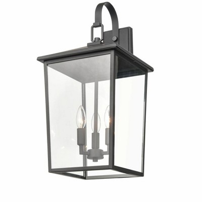 Powder Coat Black Metal Outdoor Hanging Lantern