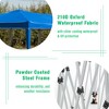 DOMETOUR 10'x20' Pop Up Canopy Tent with Sidewalls, Waterproof, Adjustable Heights, Carry Bag, Sand Bags, Ropes, Stakes, Blue - 2 of 4