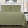 Flannel Cotton Modern Solid Fuzzy Duvet Cover Set With Pillow Shams by Blue Nile Mills - 2 of 4
