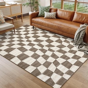 Area Rug Washable Rugs for Living Room Modern Area Rugs Stain Resistant Throw Carpet Non-Slip Easy Cleaning Low-Pile Soft Floor Mat for Nursery Home - 1 of 4