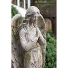 Angel Garden Statue 21.5"H – Serene Faux Concrete Outdoor Decor by Kalalou - 3 of 3