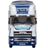 Scania T-Cab Truck RHD w/Covered Trailer "Tinnelly" White with Blue Graphics 1/148 (N) Scale Diecast Model Car by Oxford Diecast - 4 of 4