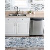 Unique Loom Kamala Washable Collection Area Rug - Free Spirit (2'  x 8' Runner Gray Navy Green/Ivory) - 3 of 4