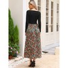 INSPIRE CHIC Women's Maxi Swing Hem Square Neck Vintage Patchwork Party Dress - 3 of 4