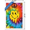 Trends International Groovy Melting Smile Face Framed Wall Poster Prints - 3 of 4