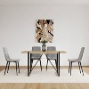 CENGHU Dining Chairs Set of 4, Modern Kitchen Dining Room Chairs, Upholstered Dining Accent Chairs with linen Cushion Seat & Metal Legs, Light Gray - 3 of 4