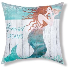C&F Home 18" x 18" Mermaid Dreams HD Indoor/Outdoor Throw Pillow - 1 of 4