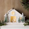 LED Flocked Nativity Stable Display 19.5"L - 2 of 2
