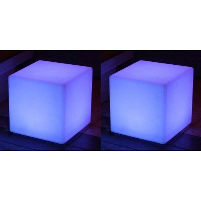2 Main Access 16" Pool/Spa Waterproof & Floating LED Light Seats, Cube