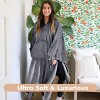 Tirrinia Women Wearable Blanket Cape Plush Fleece Throw Wrap Cover Indoors or Outdoors , 55x80 Inches - 2 of 4