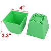 Unique Bargains Coffee Shop Decor Square Plastic Flower Plant Pots 10 Pcs - 2 of 4