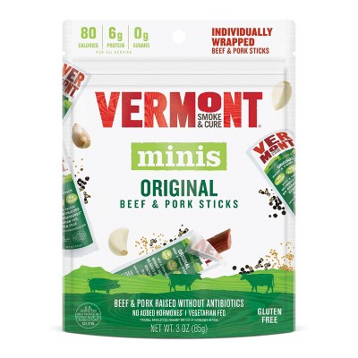 Vermont Smoke & Cure Original Beef & Pork Sticks Multipack 6ct / .05oz