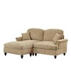 Mid-Century 2-Seater L-Shaped Modular Sectional Sofa with Movable Ottoman - 2 of 4