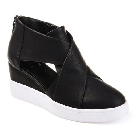 Criss cross 2025 wedge sneakers