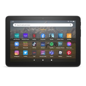 Amazon Fire HD 8 Tablet 8" - 32GB - Black (2022 Release) - 1 of 4