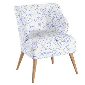 Modern Chair - Minimalist Tile Blue - Designlovefest