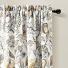 Cynthia Jacobean Light Filtering Window Curtain Panels Yellow/Gray 52x84+2 Set - image 2 of 4