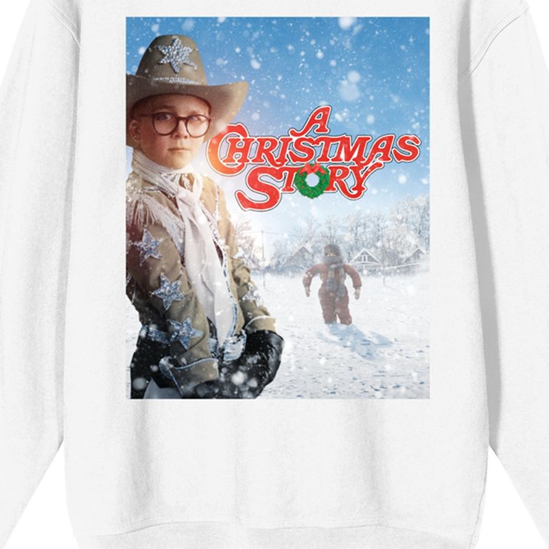 A Christmas Story Movie Poster Women's White Long Sleeve Sweatshirt, 2 of 4
