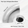 Unique Bargains 90 Degree Exhaust Elbow Pipe for Car Modified Exhaust System - 3 of 4