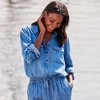 Lands' End Women's Long Sleeve Popover Top made with TENCEL Fibers - 3 of 3