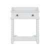 HDZNVF Retro Style Nightstand with Drawer and Open Shelf for Bedroom - 4 of 4