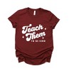 Simply Sage Market Teach Them To Be Kind Retro Short Sleeve Tee - 2 of 4