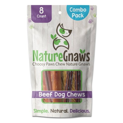 Nature Gnaws Beef Combo Pack Dog Treats - 8ct