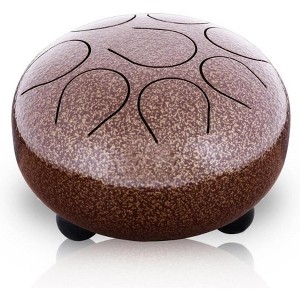 Pyle 8" Steel Tongue Percussion Drum - PHDRUM84, Compact & Portable with Travel Bag - 1 of 4