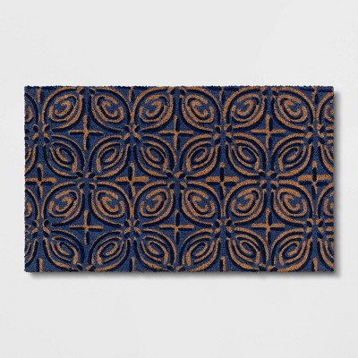 Photo 1 of 16x26 Geometric Doormat Blue - Threshold