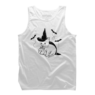 Men's Design By Humans Halloween cat, cute kitten, happy halloween By SPOODEMOON Tank Top