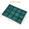 Unique Bargains 12 Grid Jewelry Tray Stackable Tray Showcase for Rings Earrings Necklace Bracelet Pendants 1 Pc - 4 of 4