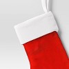 Christmas Velvet Mini Stocking Red Ornament - Wondershop™ - 3 of 3