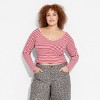 Women's Long Sleeve V-Neck T-Shirt - Wild Fable™ - 2 of 3