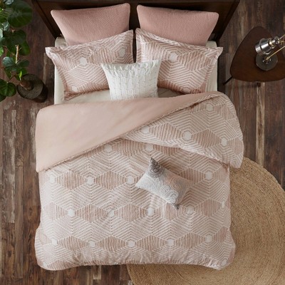 Ink+Ivy 3pc Ellipse Jacquard Duvet Cover Set