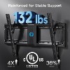 Tilting TV Wall Mount for 37-82" TVs up to 132 lbs, Low Profile with Adjustable Cords, Max VESA 600x400mm - 4 of 4