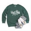Simply Sage Market It's Freezing Season Garment Dyed Sweatshirt - 3 of 4