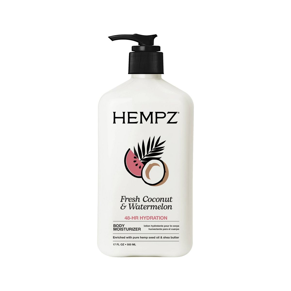 Hempz Moisturizing Body Lotion - Fresh Coconut & Watermelon - 17 fl oz