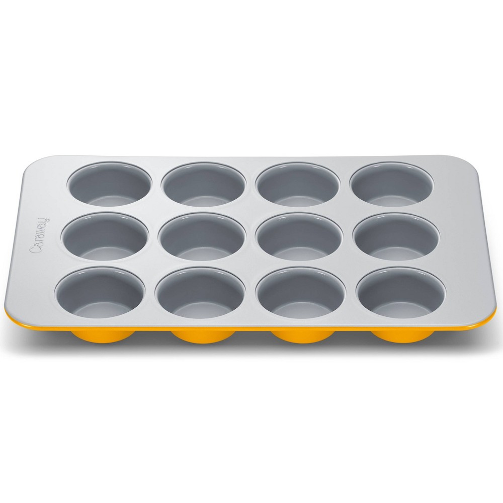 Caraway Home 10.04 Nonstick Ceramic Muffin Pan Marigold