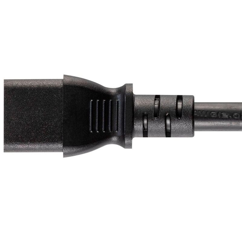 Monoprice Heavy Duty Power Cord - 3 Feet - Black | NEMA 6-20P to IEC 60320 C13, 14AWG, 15A/1875W, SJT, 125V, 4 of 7