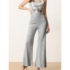 Allegra K Women's Sparkly Glitter Wide Leg Palazzo Party High Waist Pants - 2 of 4
