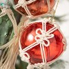 Macrame Glass Ornament Multicolor 9.5"H Glass Set of 4 - 2 of 2