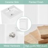 KWPZQEB 20" Bathroom Vanity with Sink, Freestanding Storage Bathroom Vanity with with Door Shelf and Adjustable Shel for Small Space - 3 of 4