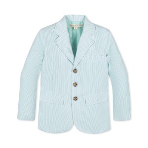Hope & Henry Boys' Organic Seersucker Suit Jacket, Toddler - 1 of 4